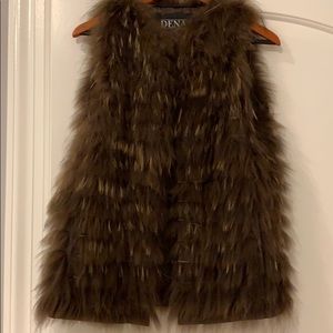 Real Raccoon Womans Fur Vest